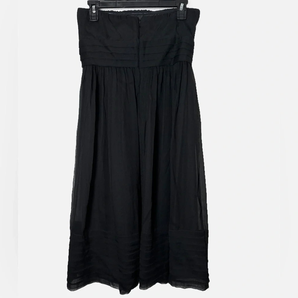 J. Crew Juliet Silk Chiffon Strapless Dress